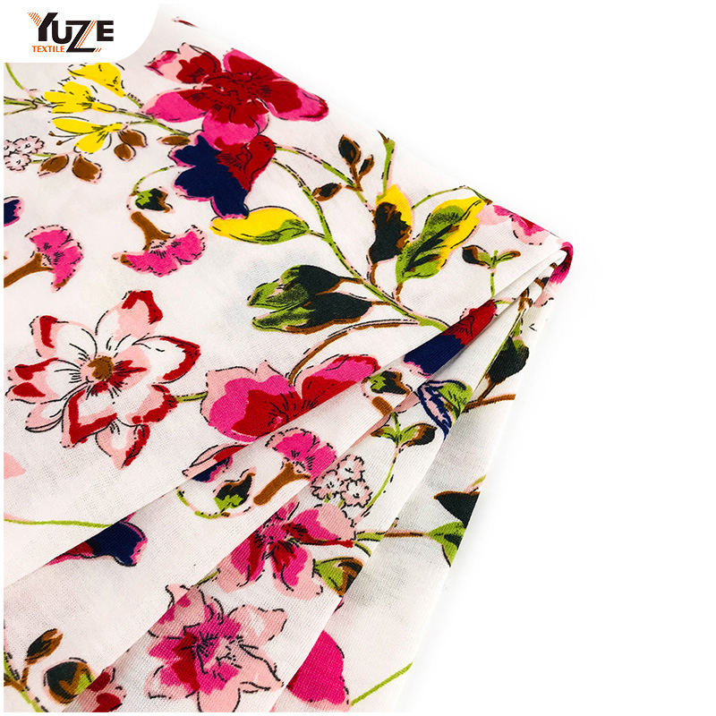 YZS18-455 폴리 스펀 저지 스판덱스 프린트