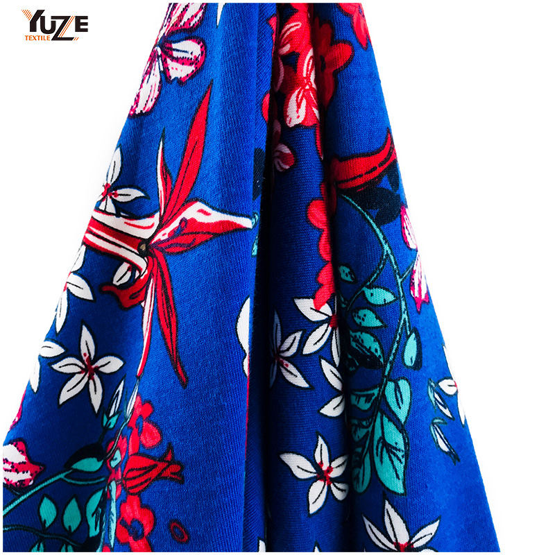 YZS18-539 폴리 스펀 저지 스판덱스 프린트