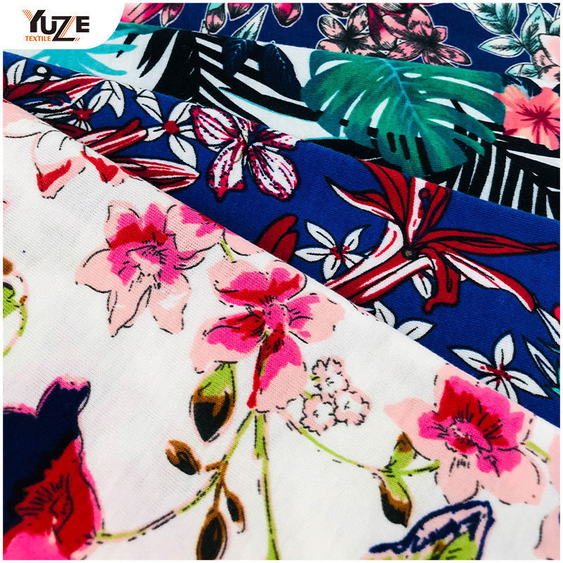 YZS18-539 폴리 스펀 저지 스판덱스 프린트