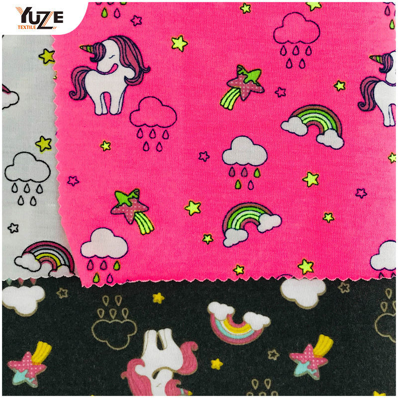 YZS20-726-3 폴리 스펀 스판덱스 프린트