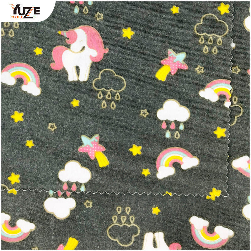 YZS20-726-3 폴리 스펀 스판덱스 프린트