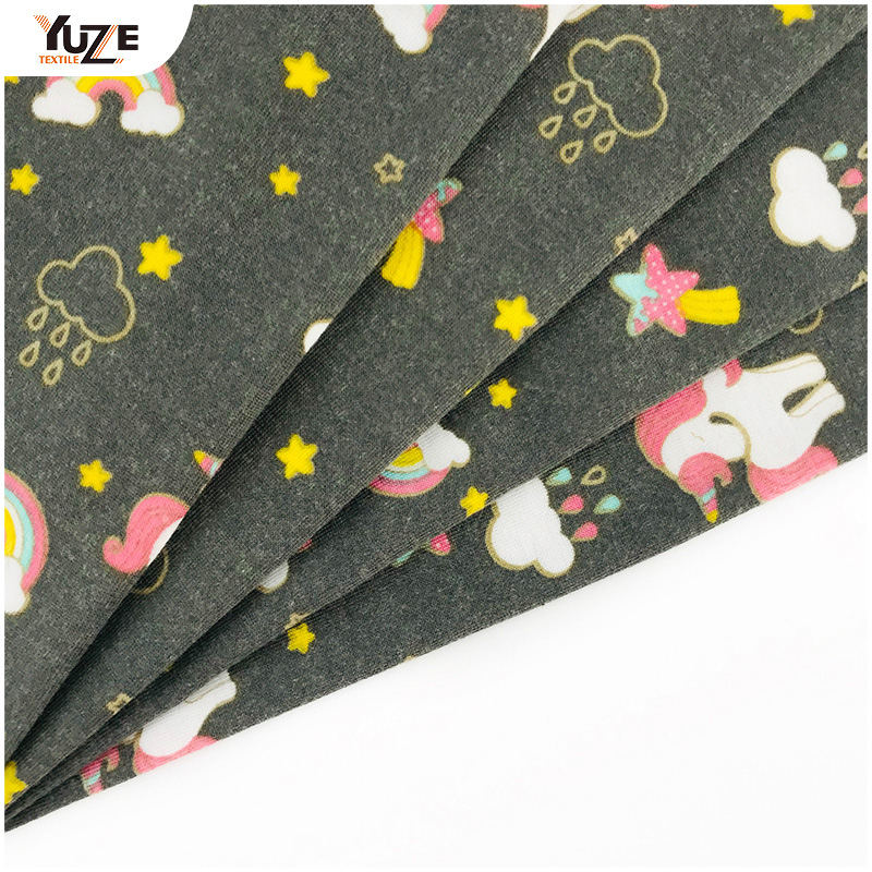 YZS20-726-3 폴리 스펀 스판덱스 프린트