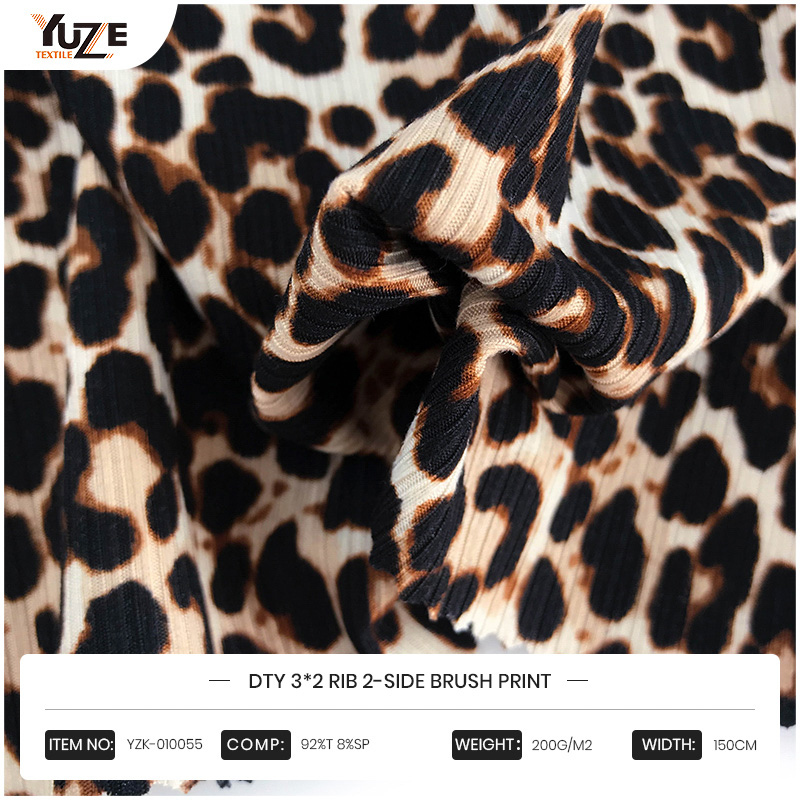 YZK-010055 DTY 3*2 리브 2면 브러시 프린트