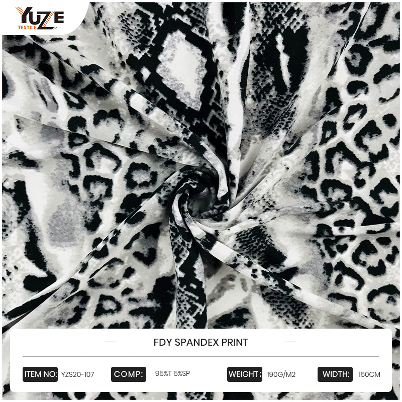 YZS20-107 FDY 스판덱스 프린트