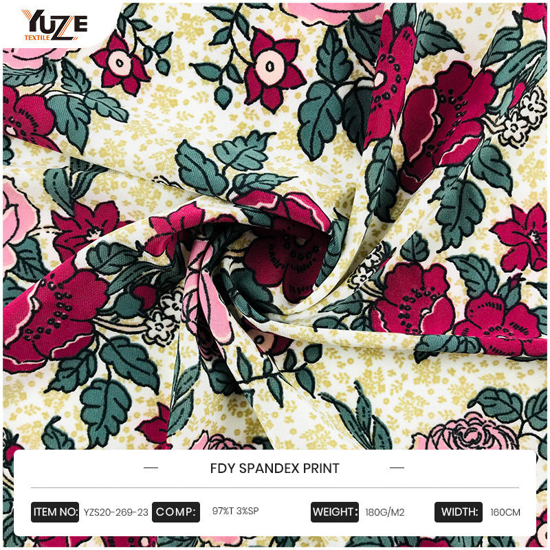 YZS20-269-23 FDY 스판덱스 프린트