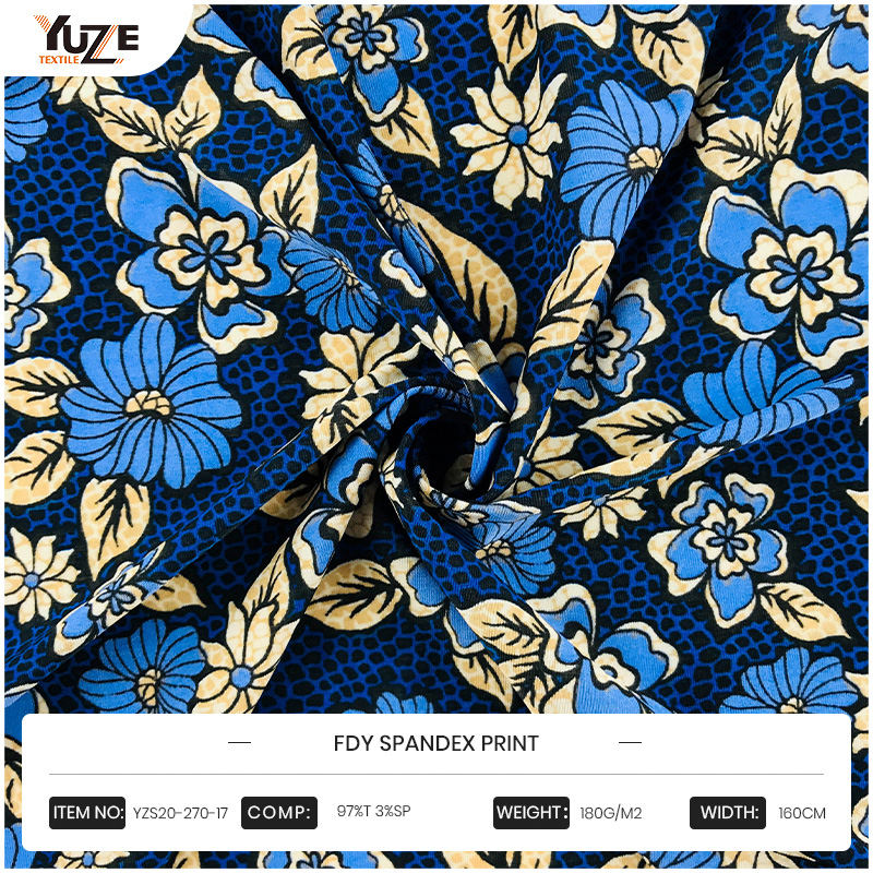 YZS20-270-17 FDY 스판덱스 프린트