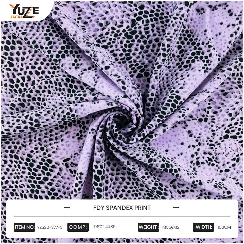 YZS20-377-3 FDY 스판덱스 프린트