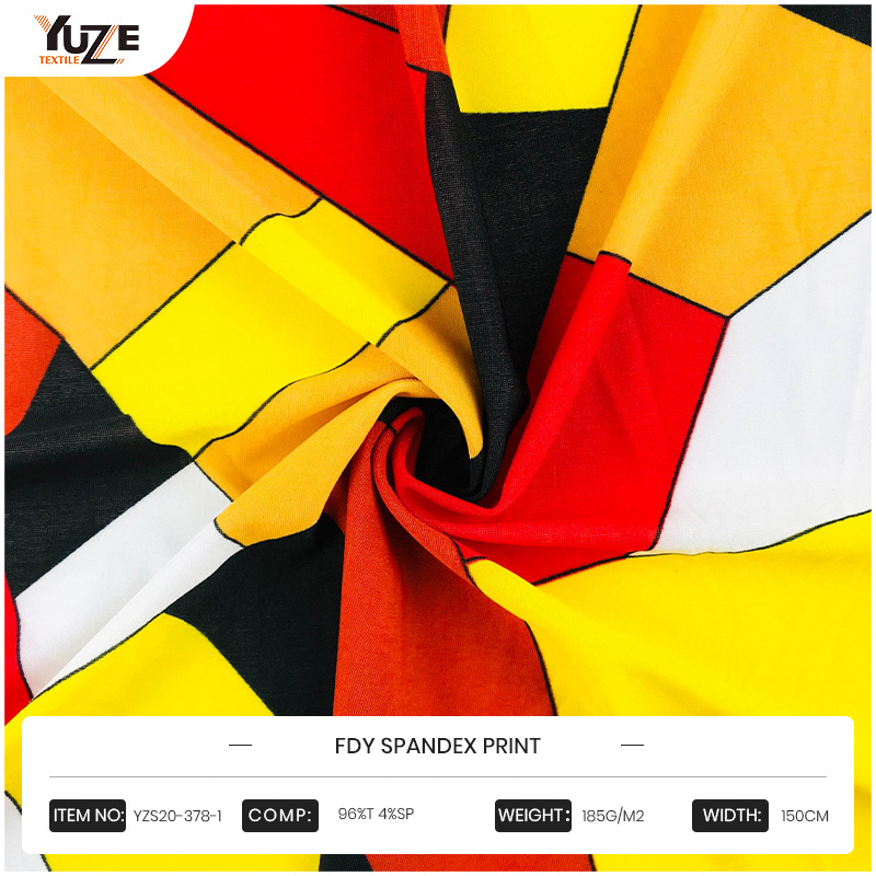 YZS20-378-1 FDY 스판덱스 프린트