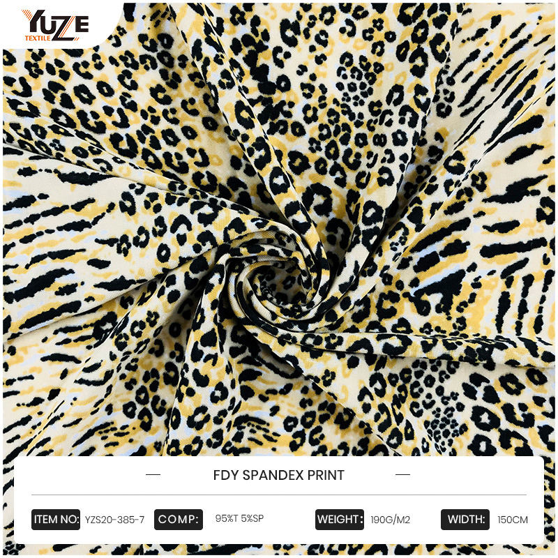 YZS20-385-7 FDY 스판덱스 프린트