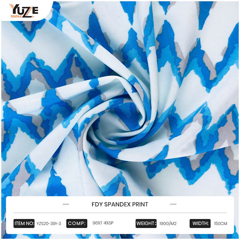 YZS20-391-3 FDY 스판덱스 프린트