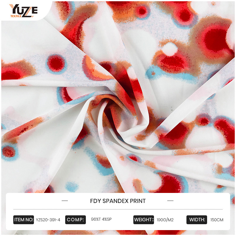YZS20-391-4 FDY 스판덱스 프린트