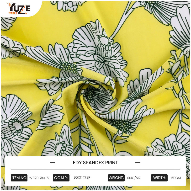 YZS20-391-6 FDY 스판덱스 프린트