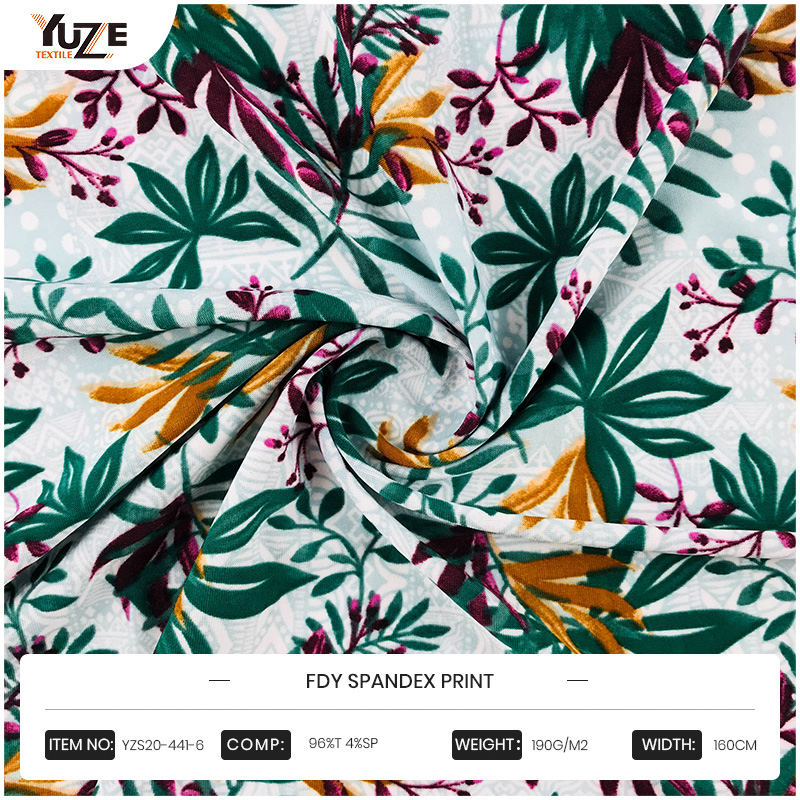 YZS20-441-6 FDY 스판덱스 프린트
