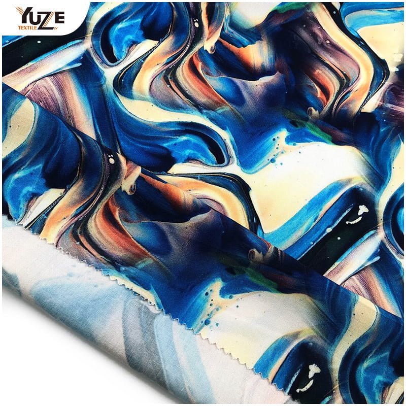 YZW-020612-21 Rayon Poplin 디지털 인쇄