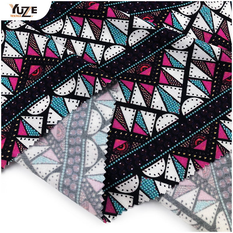 YZW-020612-30 Rayon Poplin 디지털 인쇄