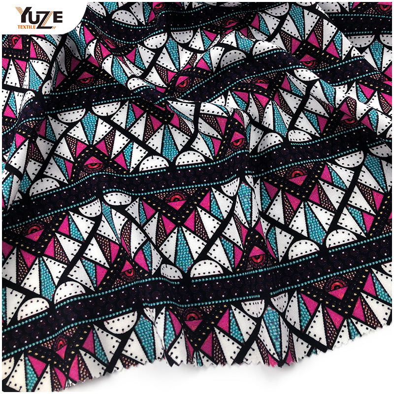 YZW-020612-30 Rayon Poplin 디지털 인쇄