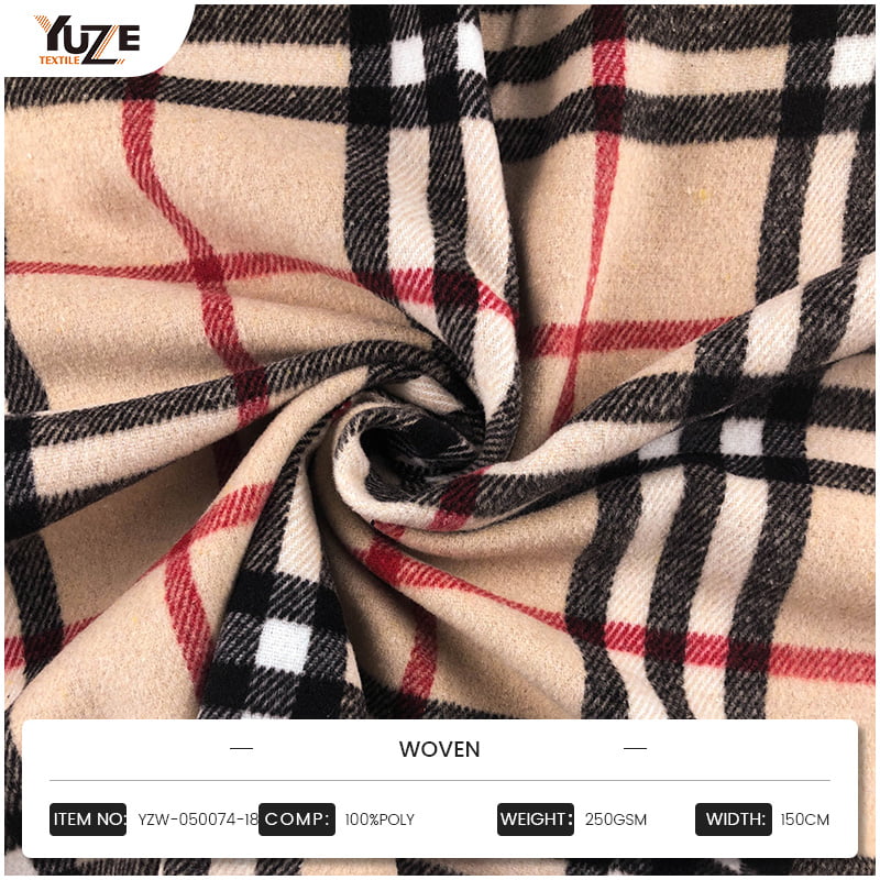 플란넬 짠 섬유에 대한 표면 처리의 영향