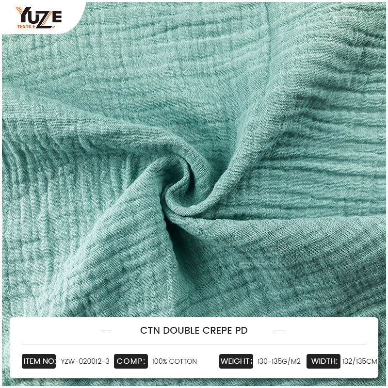 YZW-020012-3 Double Crepe PD 직물 균형 편안한 경험과 시각적 성능은 어떻게됩니까?