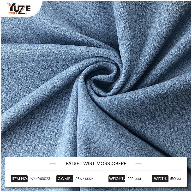 Moss Crepe 직물이란 무엇이며 시폰과 같은 비슷한 직물과 어떻게 비교됩니까?